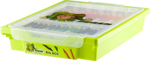 JOLLY Big Box Superstars ONE, Kindertagesstätten Box mit 180 Fasermalern, Auswaschbare Spitze, Ungiftig, Stapelbar