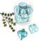 Dadeldo Home Herz Baumschmuck 10-Teilig Glas 6cm türkis-Mix