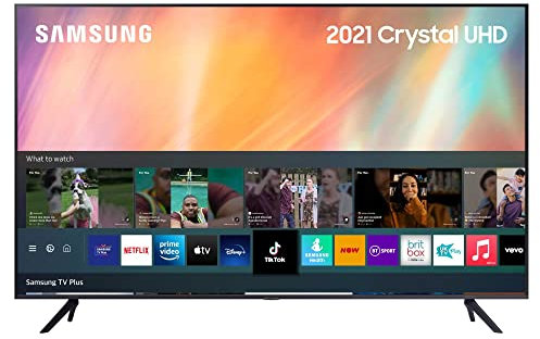 Samsung AU7100 50 Inch (2021) – Crystal 4K Smart TV With HDR10+ Image Quality, Adaptive Sound, Motion Xcelerator Picture, Samsung Q-Symphony Audio And Gaming Mode - UE50AU7100KXXU