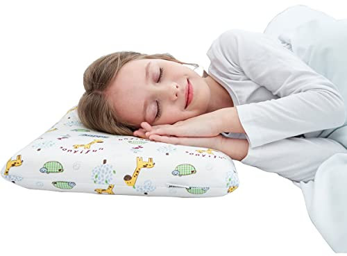 SIKAINI Kinder Kopfkissen 30x50 Oeko-Tex Memory Foam Kissen mit weichem Baumwollbezug von 3-8 Jahren
