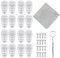 Brillen Reparatur Set,8 Paar Luftkammer Nasenpads Silikon, Rutschfeste Brille Nasenpads Weiche Silikon, Schraubbrillen Nasenpads mit Schrauben und Reinigungstuch