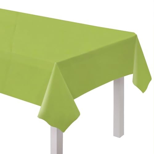 Amscan 9915404-206 - Lime Green Eco-Friendly Recyclable Paper Party Table Cover - 2.74m