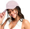 OCTEEN Baseballkappe für Herren und Damen, lächelndes Gesicht, niedriges Profil, verstellbar, unstrukturiert, Pink, Einheitsgr��e