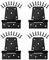 Sange Sopffy Heavy Duty Gate Hinges, 4 Pack Black Iron 3.5 inch, for Wooden Fences & Outdoor Use (Screws Included)