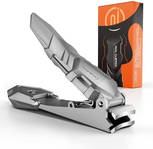 INXEN Coupe Ongle Professionnel, Coupe Ongle avec Récipient de Collecte, Coupe Ongle pour Ongles épais et Ongle de Pied, Coupe ongle Manucure en Acier Inoxydable de haute qualité pour Hommes et Femmes