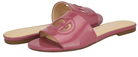 Guess Sandales plates Tashia pour femme, Rose clair verni 682, 36 EU