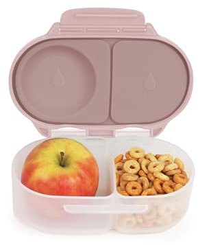 b.box Porta Merenda | Mini Bento Box con 2 Scomparti a Prova di Perdite | Porta Pranzo e Porta Merenda Bambini Scuola | Lunch Box Bambini Adatto a Frutta Intera | Senza BPA