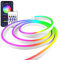 AIMENGTE Neon LED Strip, 3M 5V RGB Flexible Neon LED Streifen, mit Musiksynchronisation, Timing, Timerspeicher, dynamischer Modus, für DIY-Formen Spiel Dekoration