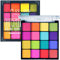 Lidschatten Palette mit 16 Farben, Bunte Eyeshadow Palette Intensives & Langlebig Finish, Wasserfest & Wischfest Make Up Palette, Hochpigmentierte Liedschatenpalete, Party Matte Shimmer Augen Make Up
