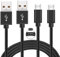 PS4 Controller Charger Charging Cable 2 PACK 6.6FT Nylon Braided Micro USB Cord Compatible with Xbox One X/S/One Elite Controller PlayStation 4 Pro/ PS4 Slim/ PS4 Dualshock 4 Controller for Kindle