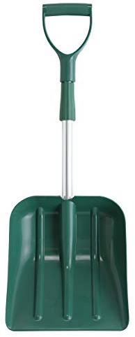Leborgne, Pelle à Neige et à Grains, Matière Polymère, Manche Aluminium Télescopique 76-97 cm, Poignée Plastique Ergonomique, Largeur 27 cm, Léger et maniable
