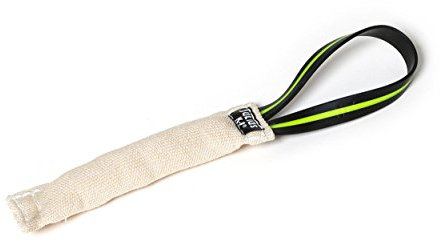 Julius-K9, Mordedor del algodón/nylon para perros, 20 x 3 cm, exterior cosido, 1 manija