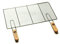 Edelstahl Rost Grillrost - rechteckig und rund - Grill Rost Grössenauswahl (58 x 30 cm mit Griffen)