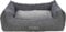 TRIXIE Hundebett Liano 100 × 80 cm in grau - weiches Hundekissen mit Schaumstoffflocken-Füllung - Hundekorb für große Hunde - rutschfest und waschbar - 37982