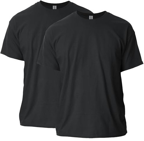 Gildan Unisex's Ultra Cotton T-Shirt, Style G2000, Multipack, Black (2-Pack), M (Pack of 2)