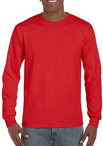Gildan Hammer Longsleeve T-Shirt/Sport Scarlet Red, 5XL
