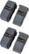 AceCamp 2 Paar (4 Stück) Klettgurt Packriemen 2.5 x 30 cm Klettband Klettverschluss Allzweckgurt Befestigungsriemen, Fahrrad, Sport, Doppelpack Grau, 91129