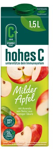 hohes C Pomme douce - 100% jus - Lot de 8 (8 x 1,5 kg)