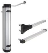 Ferme porte réglable avec bras pour charnière 90° et 180° pour porte jusqu'à 150 Kg - LOCINOX -