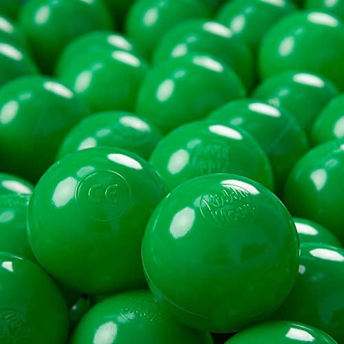 KiddyMoon 200 Palline/7Cm Palline Morbide Colorate Per Piscina Bambini Fatto In EU, Verde