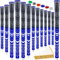 SAPLIZE Golfgriffe, Upgrade-Set (13 Griffe mit 15 Bändern), MultiCompound Hybrid-Golfschlägergriffe, mittelgroß, blau, CL03-Serie