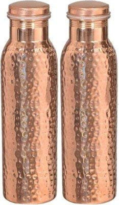 OSNICA 900 ML / 30OZ 2er-Set - 100% Kupferwasserflasche oder Thermoskanne von Traveller - Ayurveda-Gesundheitsvorteile - Designer-Wasserflaschen, gemeinsame, kostenlose Wasserflasche, handgefertigtes