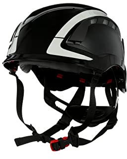 3M SecureFit Schutzhelm, X5012V-CE, schwarz, belüftet, reflektierend, CE