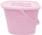 Baby Nappy Changing Dispose Diapers Laundry Waste Bin Storage Container with Lid Bathtub Water Bucket 12L (Pink)