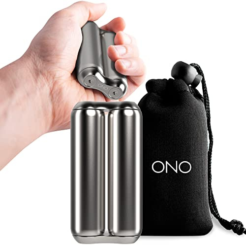 ONO Roller - (The Original) Handheld Fidget Toy for Adults | Help Relieve Stress, Anxiety, Tension | Promotes Focus, Clarity | Compact, Portable Design (Original, Stainless Steel)