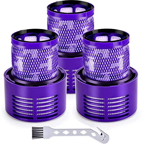 3 Pezzi Filtro Aspirapolvere per Dyson Serie V10 Cyclone, V10 Absolute, V10 Animal, V10 Total Clean, Sostituire Dyson Part # 969082-01