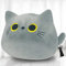 Kyduu Plüschtier Katze, Katze Plüschtier, Stofftier Kawaii Katze, Grau Katzen Plüschtier, Plüschkissen Spielzeug, Kuscheltier Ausgestopftes Tier, Weighted plushie, Squishmallow katze, Cat plush (400g)