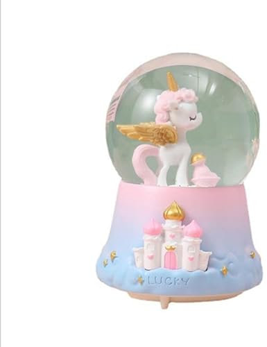 Castell Deco - Bola de Nieve, Caja Musical, Globo de Cristal, Regalo, Navidad, Niña (Mod 1)