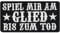 EXPRESS-STICKEREI Aufnäher Patch Spiel Mir am Glied bis zum Tod Lustiger Spaß Sticker zum annähen/aufbügeln | Applikation Jeans Flicken Bügelbilder für alle Stoffe | Fabric Applique 75x40mm