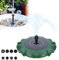 XMTECH Solar Springbrunnen Teichpumpe Solarbrunnen Solar Wasserpumpe Wasserfontäne Lotusblatt-Dekoration mit Sprühdüsen, 1.4W Solarpumpe für Garten Fontäne Kleiner Teich Vogelbad Fisch-Behälter