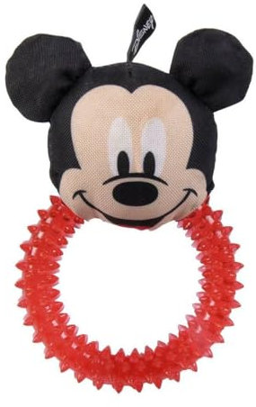 CERDÁ LIFE'S LITTLE MOMENTS - for Fan Pets / Mickey Mouse Beißring für Hunde – Offizielles Lizenzprodukt von Disney®