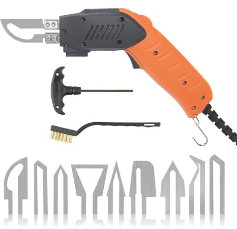 HYPEJET 100W Découpe Polystyrène avec Refroidi par Air, Coupeur de Corde Electrique Température Réglable pour Corde de Tissu, Sangle de Filet, Panneau de Mousse, Toile de Cuir KT