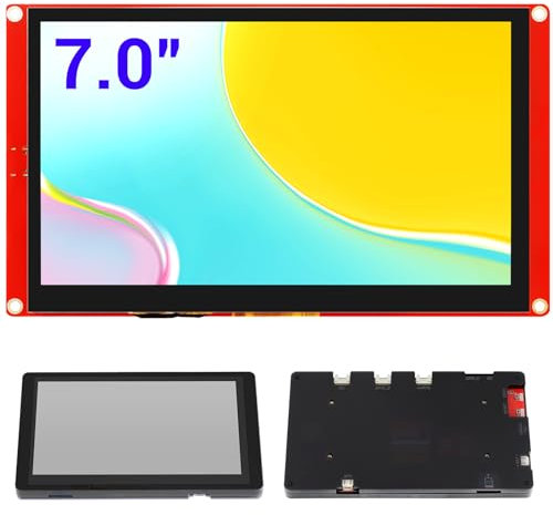 ELECROW Moniteur Tactile, 7.0 Zoll ESP32 HMI Display 800x480 RGB TFT LCD Touchscreen Kompatibel mit LVGL/Esphome-homeassistant/PlatformIO/Micropython