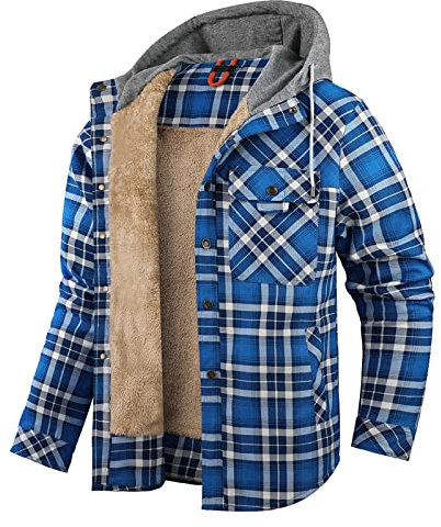 KONG JIMFAN Sweatjacke Herren Hoodie Print Leder Sakko Herren Regenjacke Leicht Herren Black Squad Jacke Softshelljacke Herren Cold Culture Hoodie Taschen Jacke Outdoor Jacke Herren(Blue,XXL)