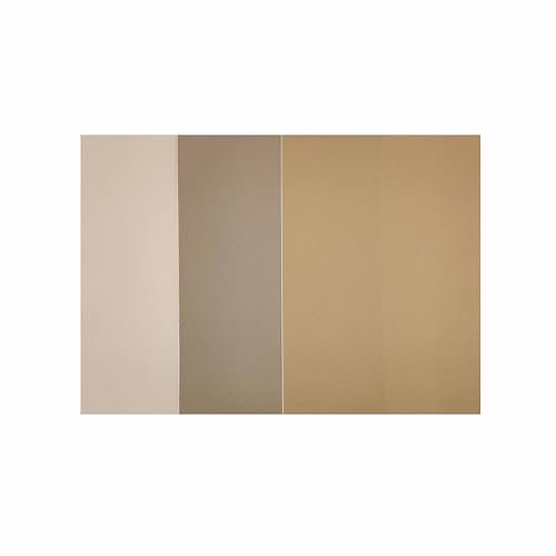 Surriba Parche Ropa Termoadhesivo Beige Kaki 20 * 15cm 3pcs para Carpas u Otros Uso Creativos