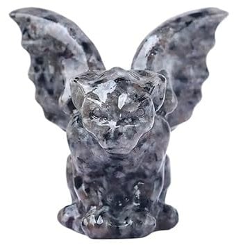 HXSCOO Crystal Gargoyle Room Decor Crystals Home Decorations Crystal Witchcraft Decoration Home Decor Halloween Decoration (Color : Flame Stone)