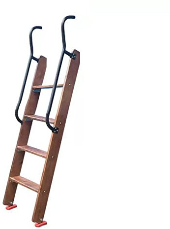 Scala a castello a castello in legno per interni, scala di sostituzione domestica per letto a castello, scala a castello per camper senza slip con corrimano di sicurezza, scale a doppia salita
