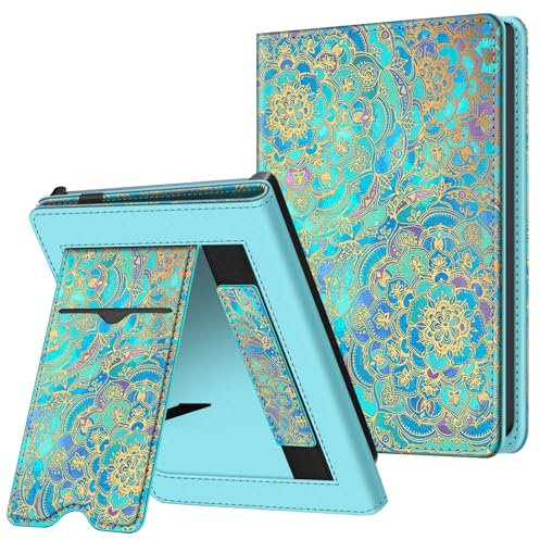 FINTIE Étui pour Pocketbook Verse Pro 6 Pouces et Verse (2023), Coque Liseuse avec Béquille, Housse de Protection avec Fente pour Carte et Dragonne, Jade