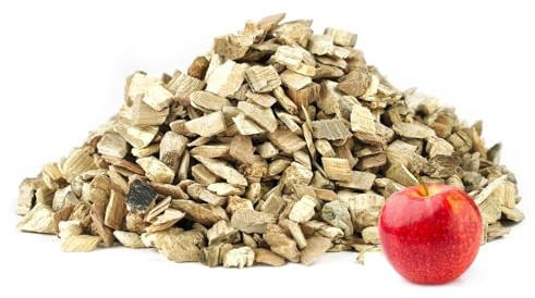 Eurocatch Apfel-Birne Räucherchips 4 L - 1 kg | Räucherchips aus Apfel- und Birnenholz für Grill und Smoker, mit mildem und fruchtigem Raucharoma