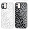 Yoedge 2 Pack Transparent Phone Case Compatible with iPhone 12/iPhone 12 Pro 6.1, Ultrathin Soft TPU Silicone with Aesthetics Leopard Pattern,Shockproof Bumper Protector Matte Cover, for iPhone 12