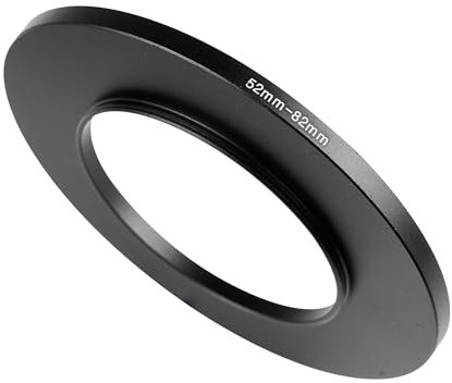 WIIYE 52 mm auf 82 mm Step-Up Ringfilteradapter für alle Marken UV ND CPL Metallring Step-Up Ringe Adapter Filter (52 mm bis 82 mm)