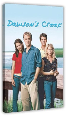 Jdekaec Dawson's Creek TV-Serie, Leinwand-Poster, Schlafzimmer-Dekor, Sportlandschaft, Büro, Raumdekoration, Geschenk, Rahmen-Stil, 50 x 75 cm