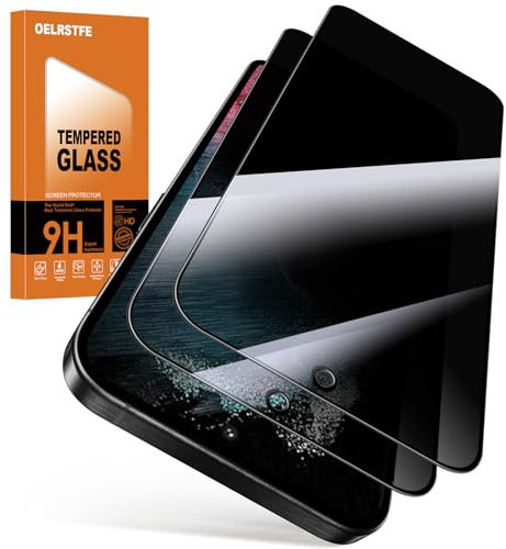 Oelrstfe Verre Trempé pour Samsung Galaxy S22 Ultra 5G Anti Espion Dureté 9H Anti-Espion Film de Protection écran Sans Bulles Anti-Rayures Privacy Anti-Spy Confidentialité Protecteur D'écran,2 Pièces