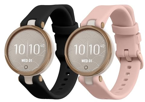 kwmobile 2X Sportarmband kompatibel mit Garmin Lily Sport Armband - Fitnesstracker Band Set aus TPU Silikon