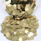 Paillettes rotonde grandi colorate 10/15/20/25mm Paillettes di paillettes sciolte in PVC con foro laterale per cucire fai da te Ciondolo per scrapbooking 10g-oro chiaro-20mm 10 grammi
