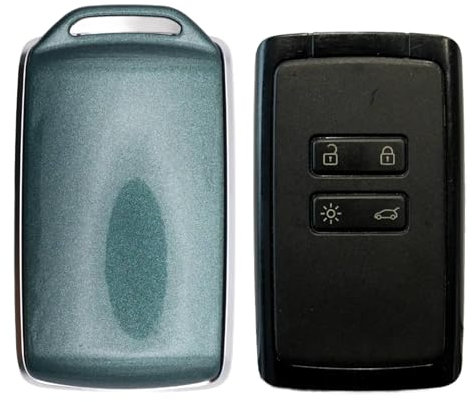 Coque de Clé Dacia Duster sandero Carte Main-Libre Compatible Renault/Dacia Made in France Peinture Automobile (Vert CEDRE)